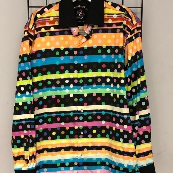 steven land Other - Steven land dress shirt polka dot multi color  M